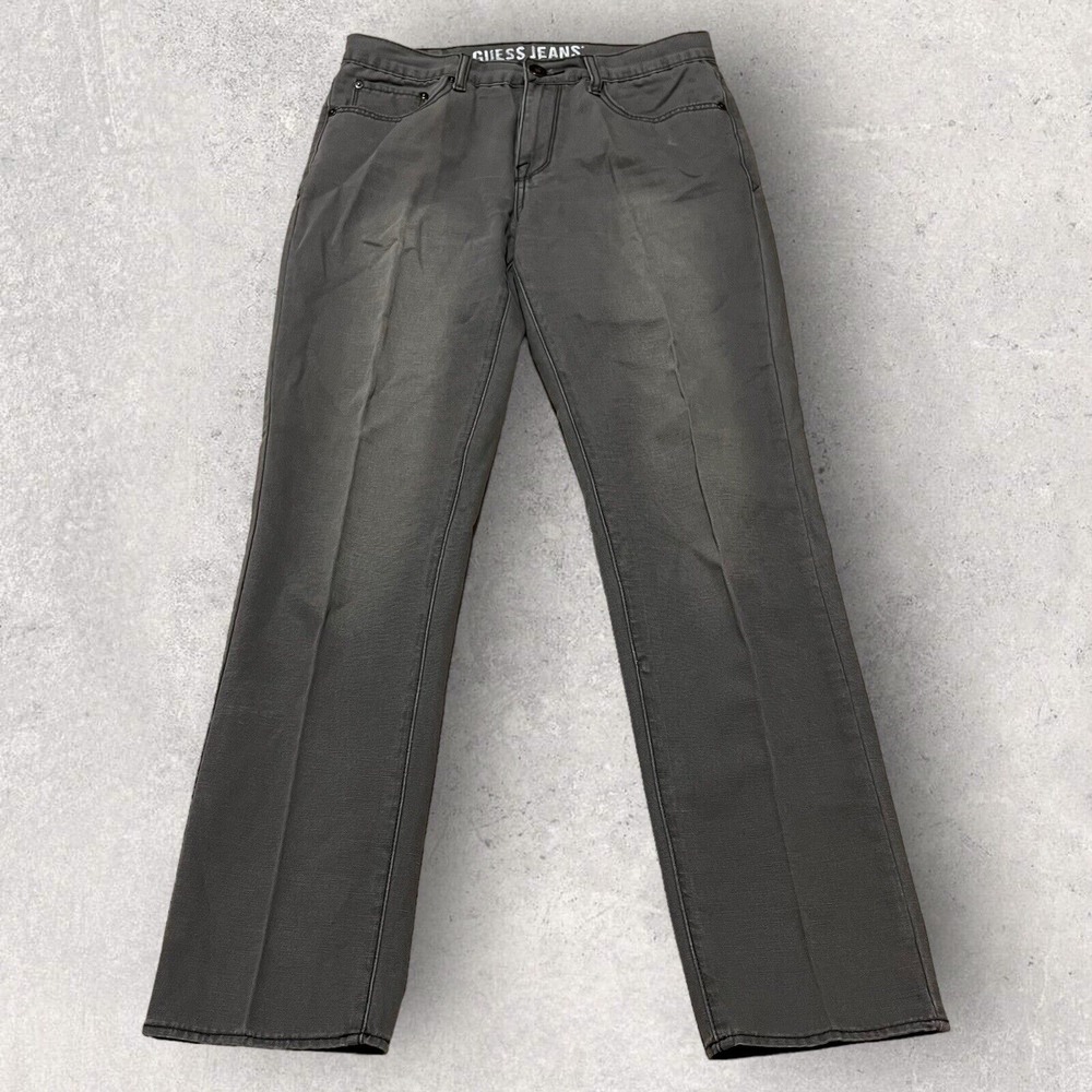 Guess Jeans Womens 16 Gray Straight Skinny Denim Outdoor Stretch Classic Comfort